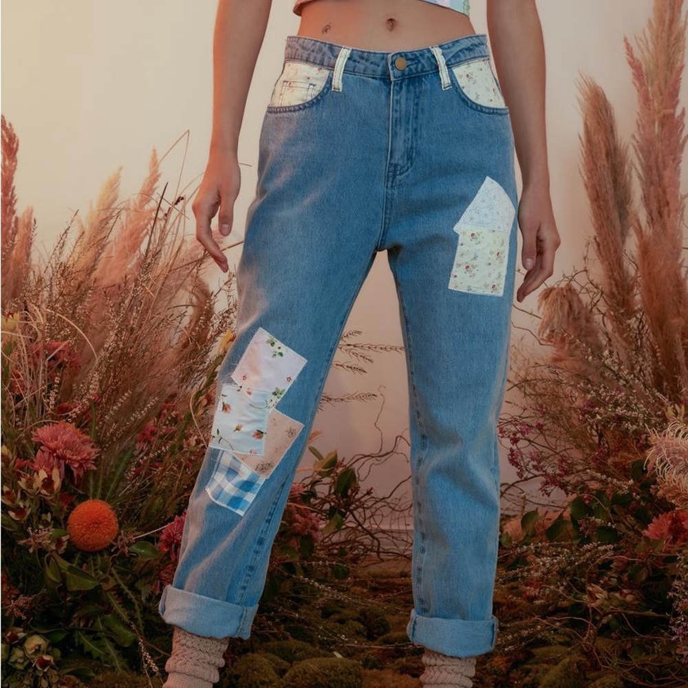 ISO PLS DO NOT BUY!! Dollskill x Holly Hobbie patchwork jeans XXL